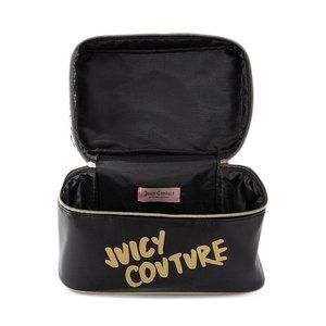 Juicy Couture Graffiti Black Pop Art Cosmetics Makeup Case Bag NWT